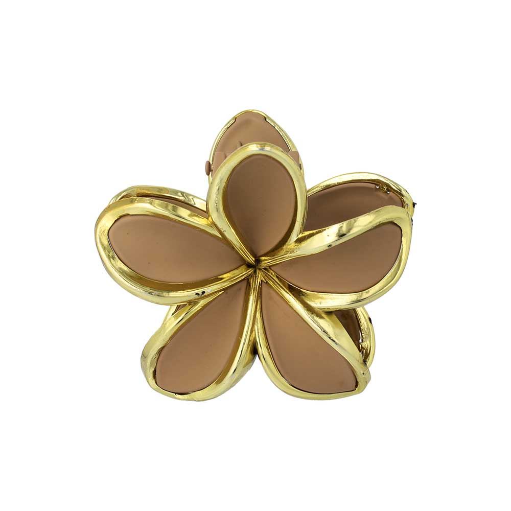 Earth Tone Flower Hair Claw