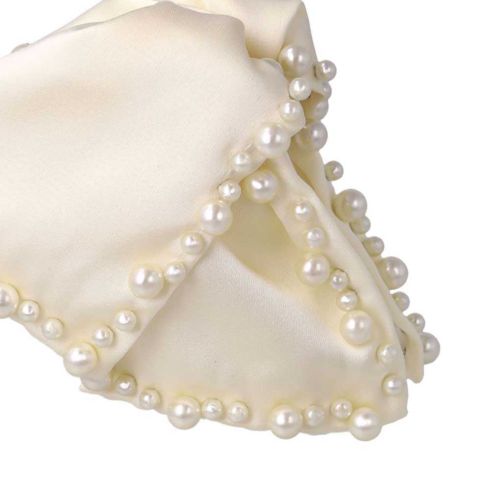 Pearlized Bow Hair Claw