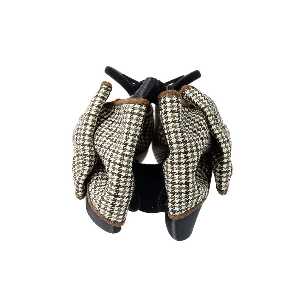 Layered Plaid Bow Hair Claw
