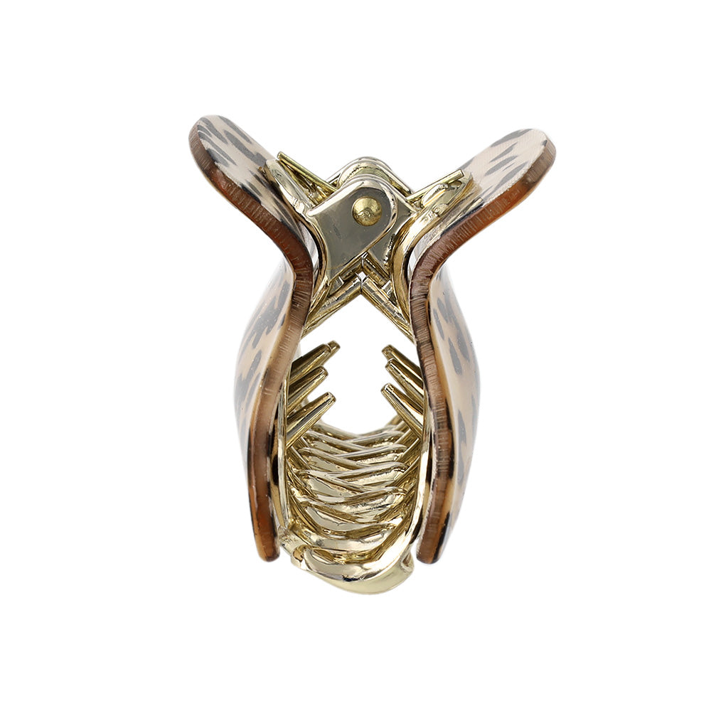 Glittery Leopard Pattern Hair Claw