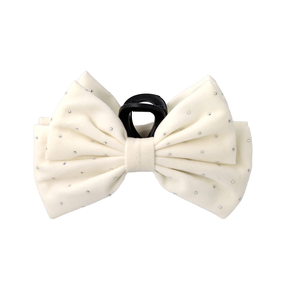 Dotted Statement Bow Hair Claw