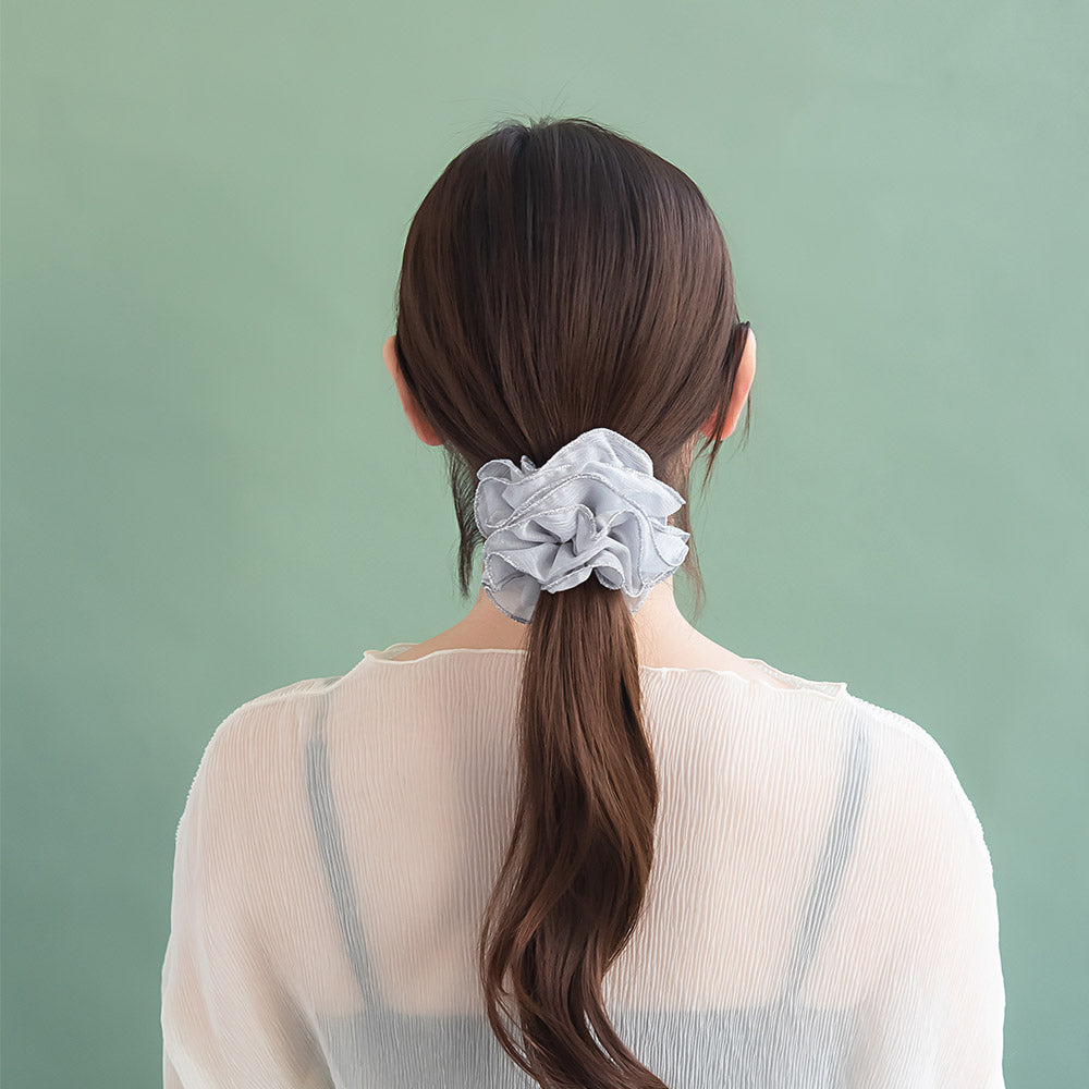 Sheer Ruffle Scrunchie