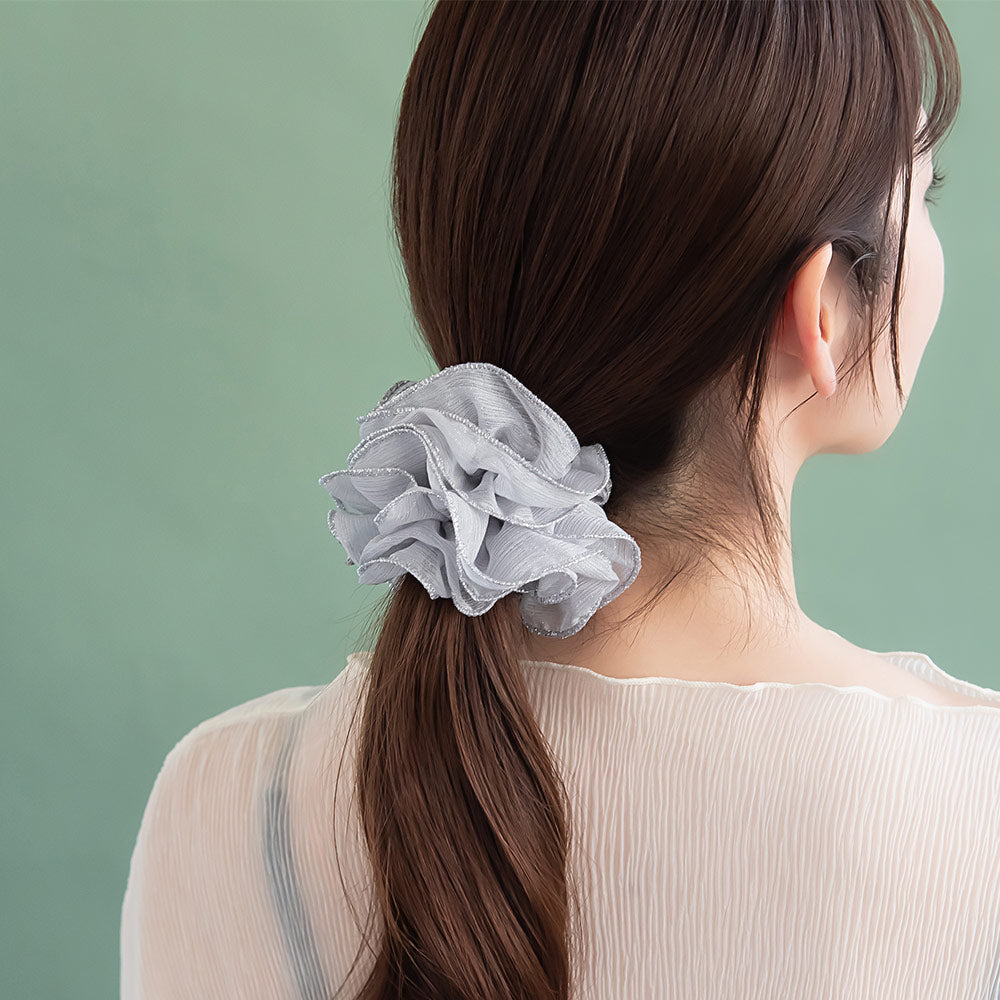 Sheer Ruffle Scrunchie