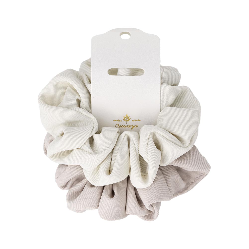 Matte Textured Scrunchie Set