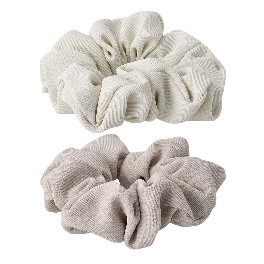 Matte Textured Scrunchie Set