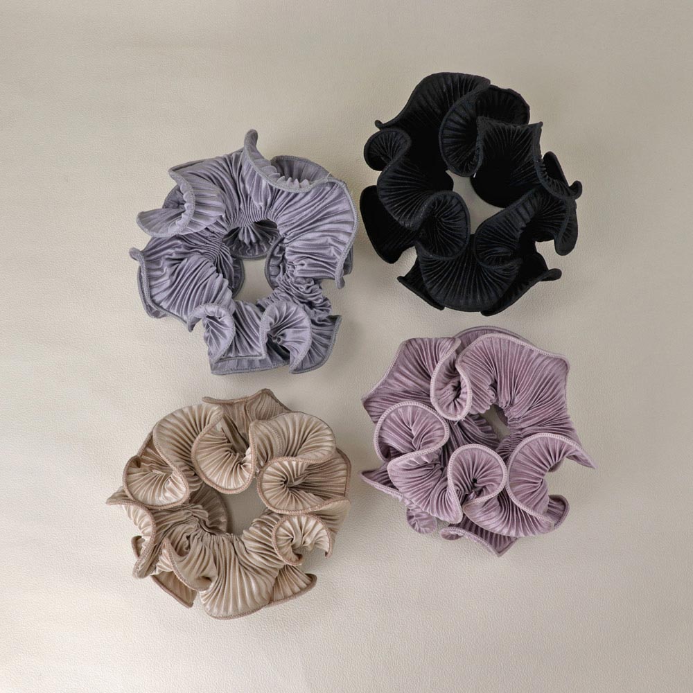 Muted Frilly Hair Scrunchie - osewaya