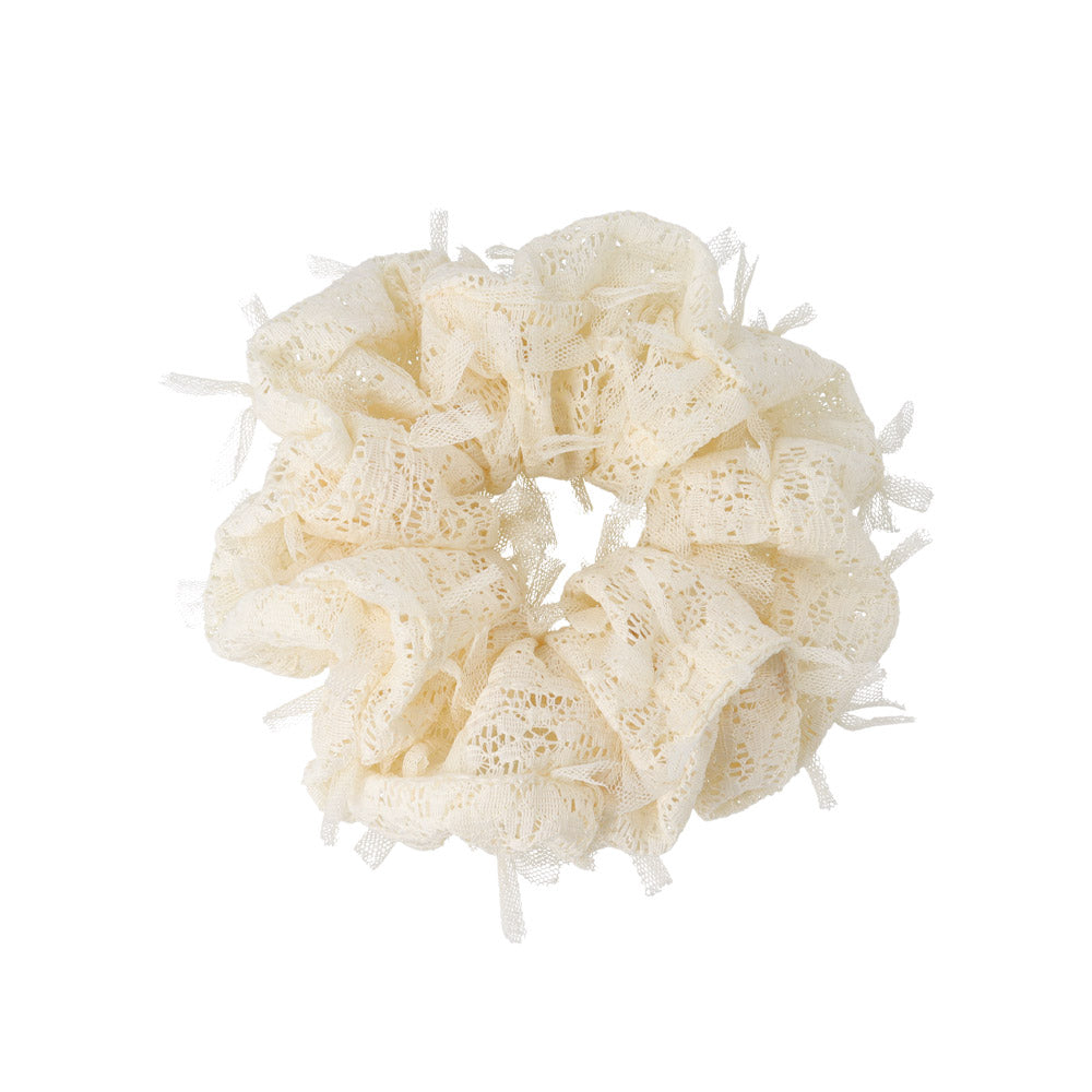 Floral Lace Hair Scrunchie