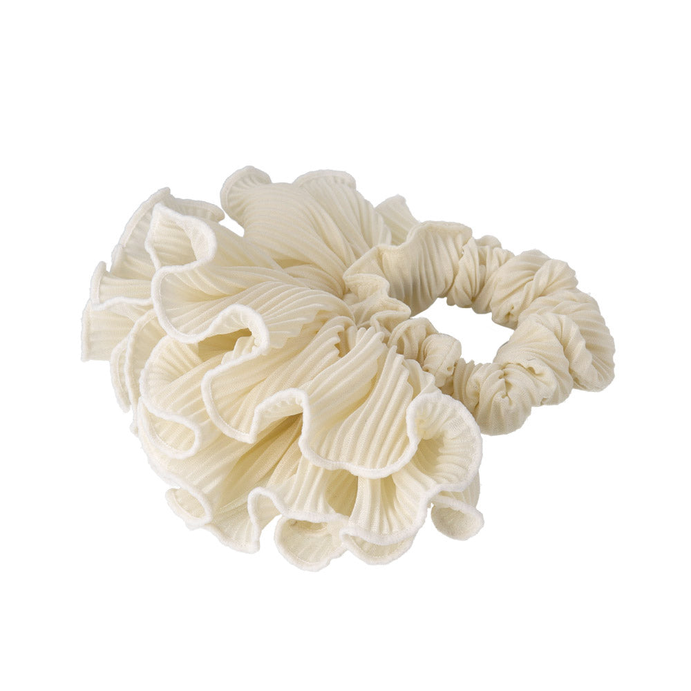 Solid Pleated Scrunchie