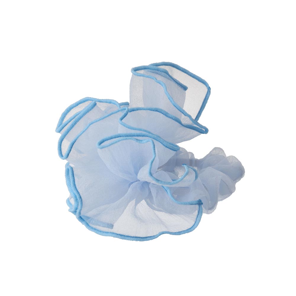 Sheer Ruffle Hair Scrunchie