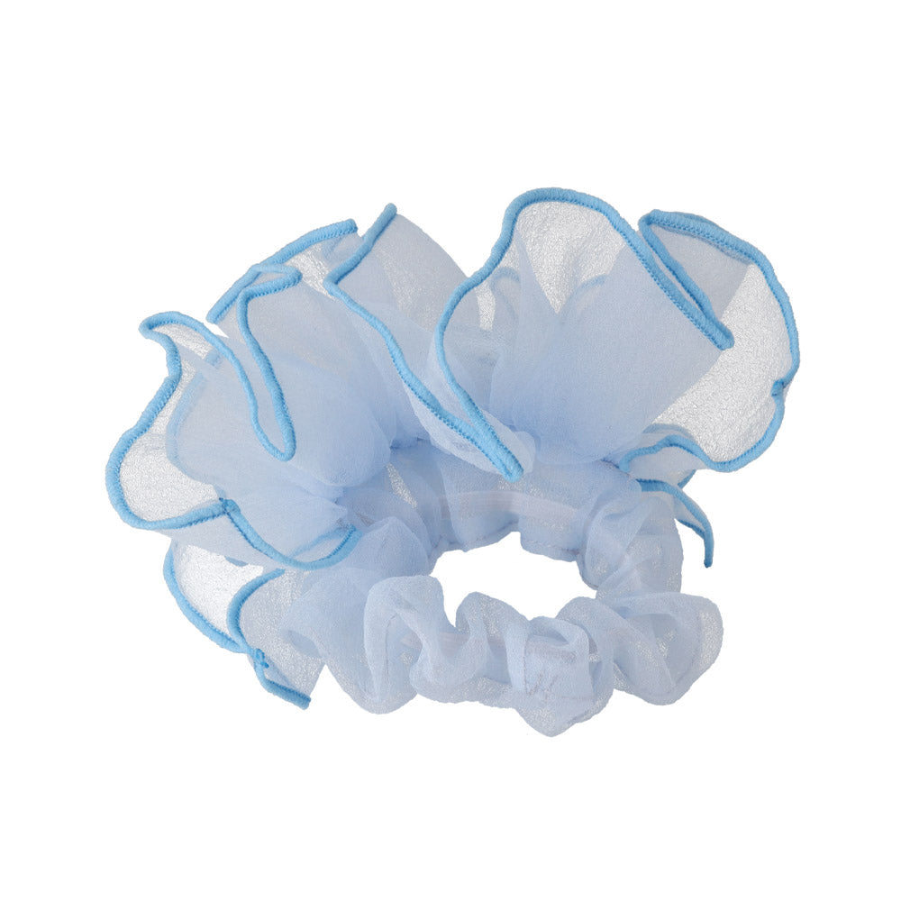Sheer Ruffle Hair Scrunchie