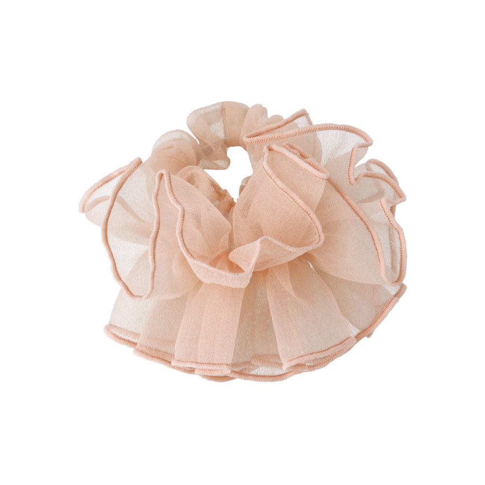 Sheer Ruffle Hair Scrunchie