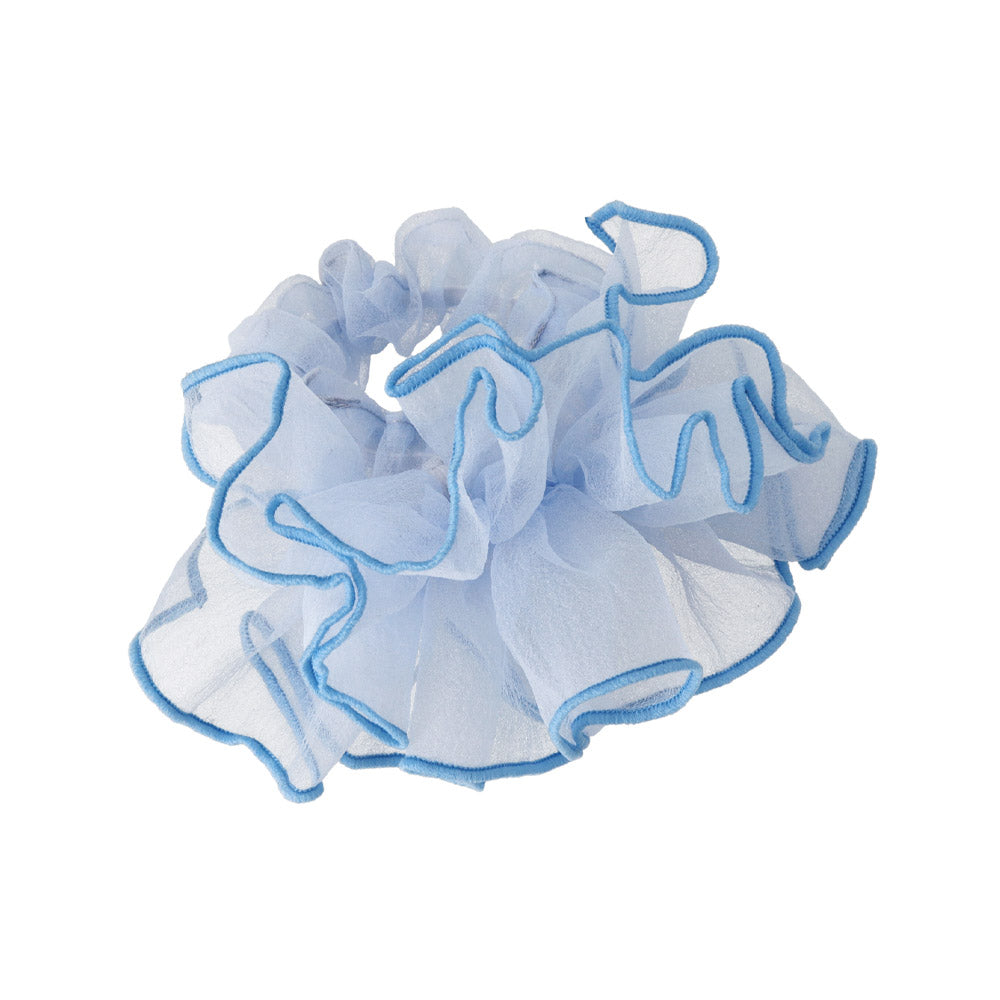 Sheer Ruffle Hair Scrunchie