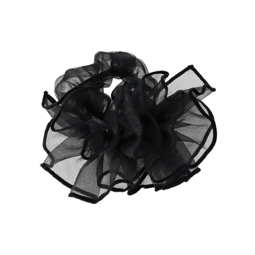 Sheer Ruffle Hair Scrunchie