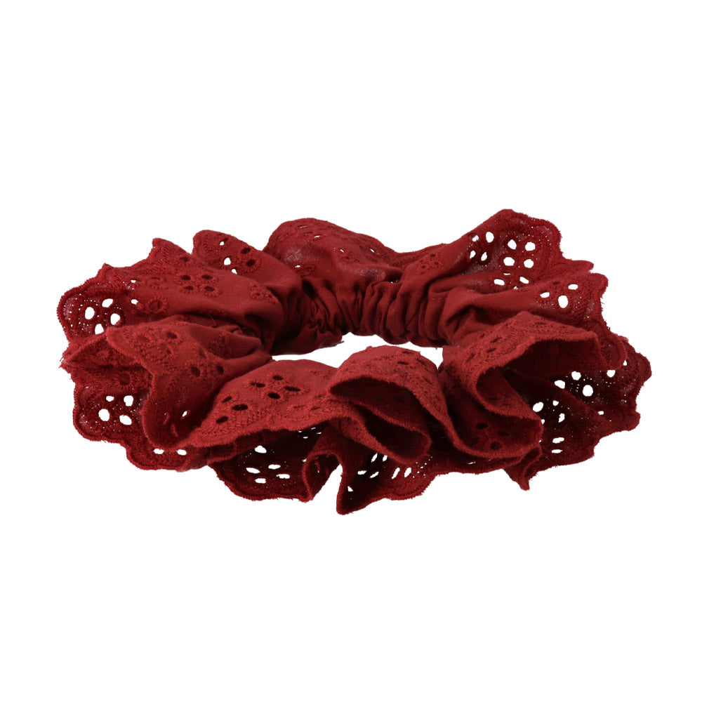 Floral Lace Ruffle Scrunchie