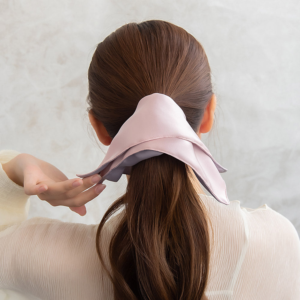 Large Square Reversible Scrunchie - osewaya