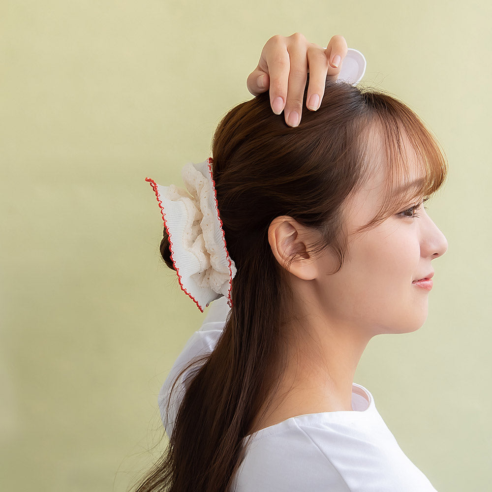 Colored Edge Voluminous Scrunchie