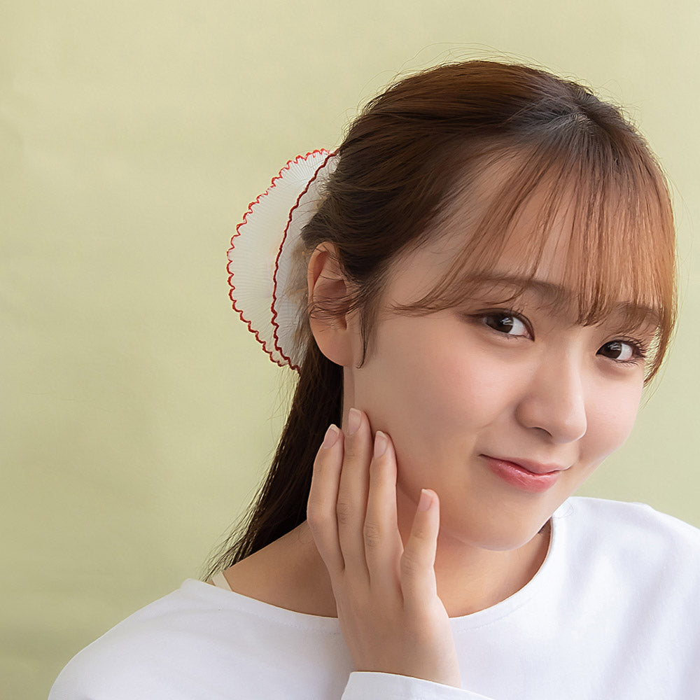 Colored Edge Voluminous Scrunchie