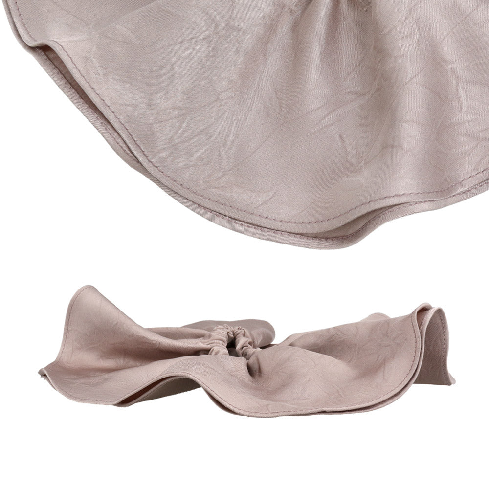 Large Textured Dusty Satin Scrunchie