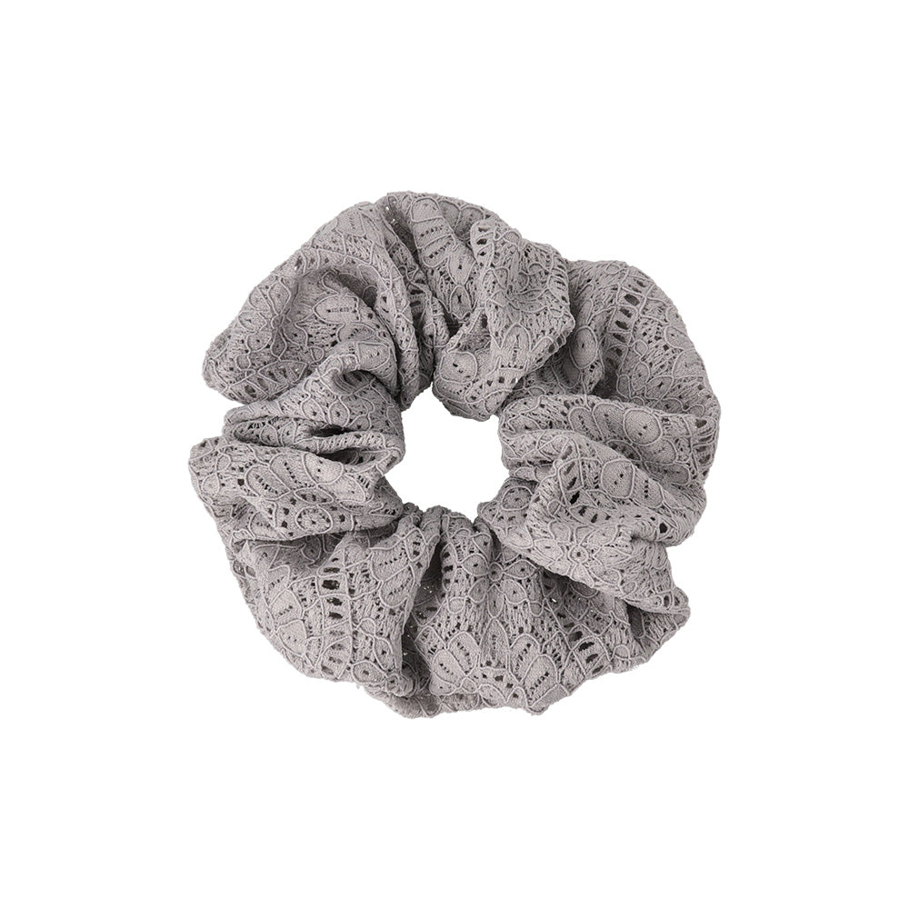 Flower Lace Neutral Scrunchie