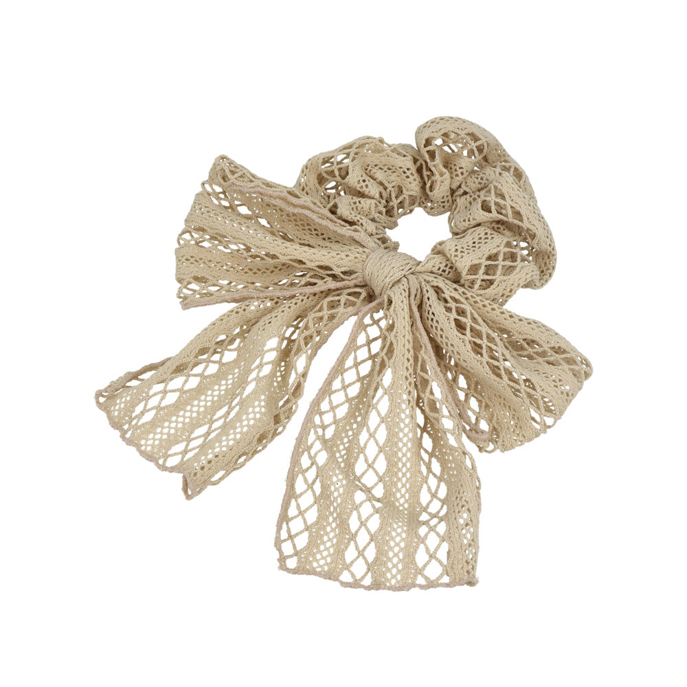 Breathable Lace Bow Scrunchie