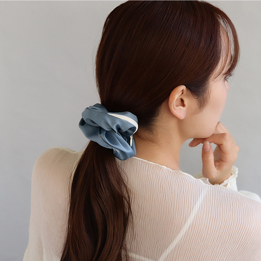Solid Satin Stash Scrunchie