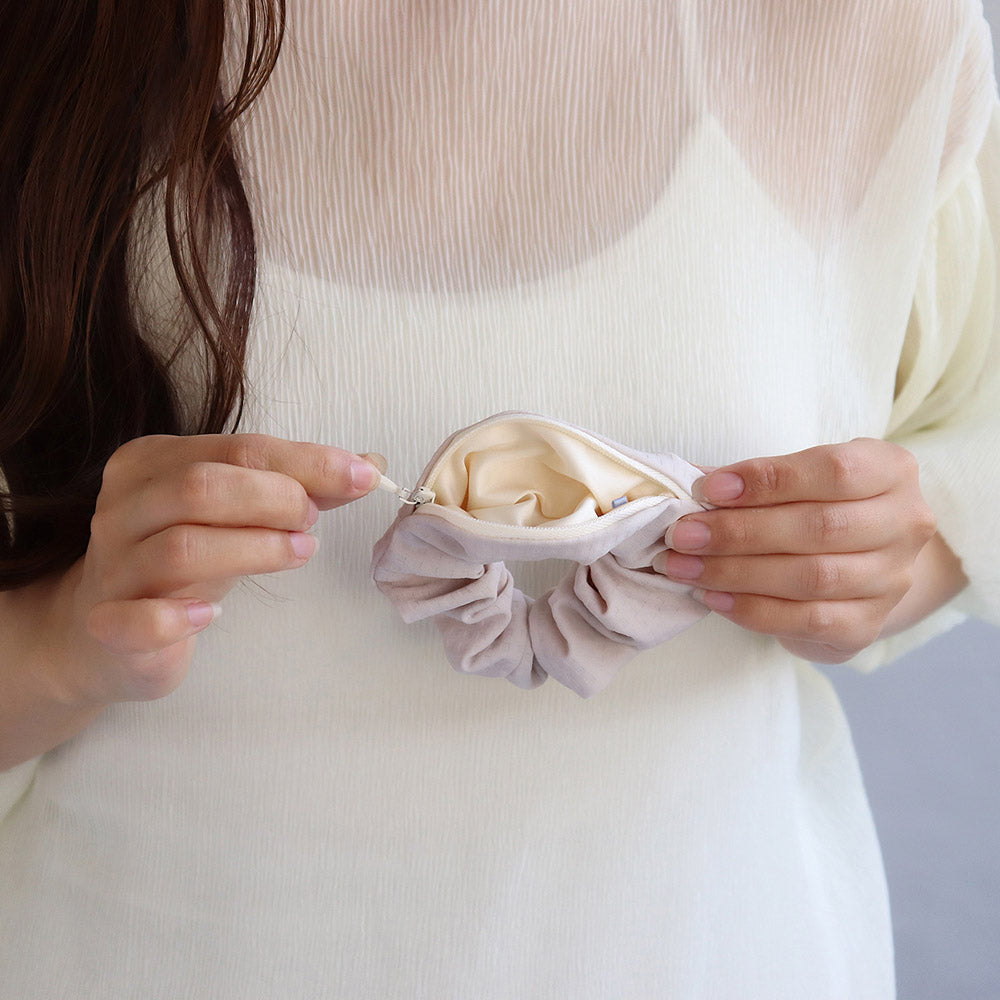 Textured Muted Pastel Stash Scrunchie - osewaya