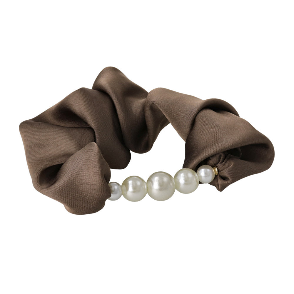 Pearl Line Hair Scrunchie