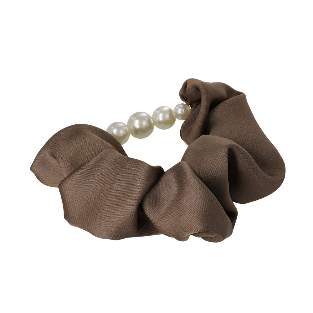 Pearl Line Hair Scrunchie