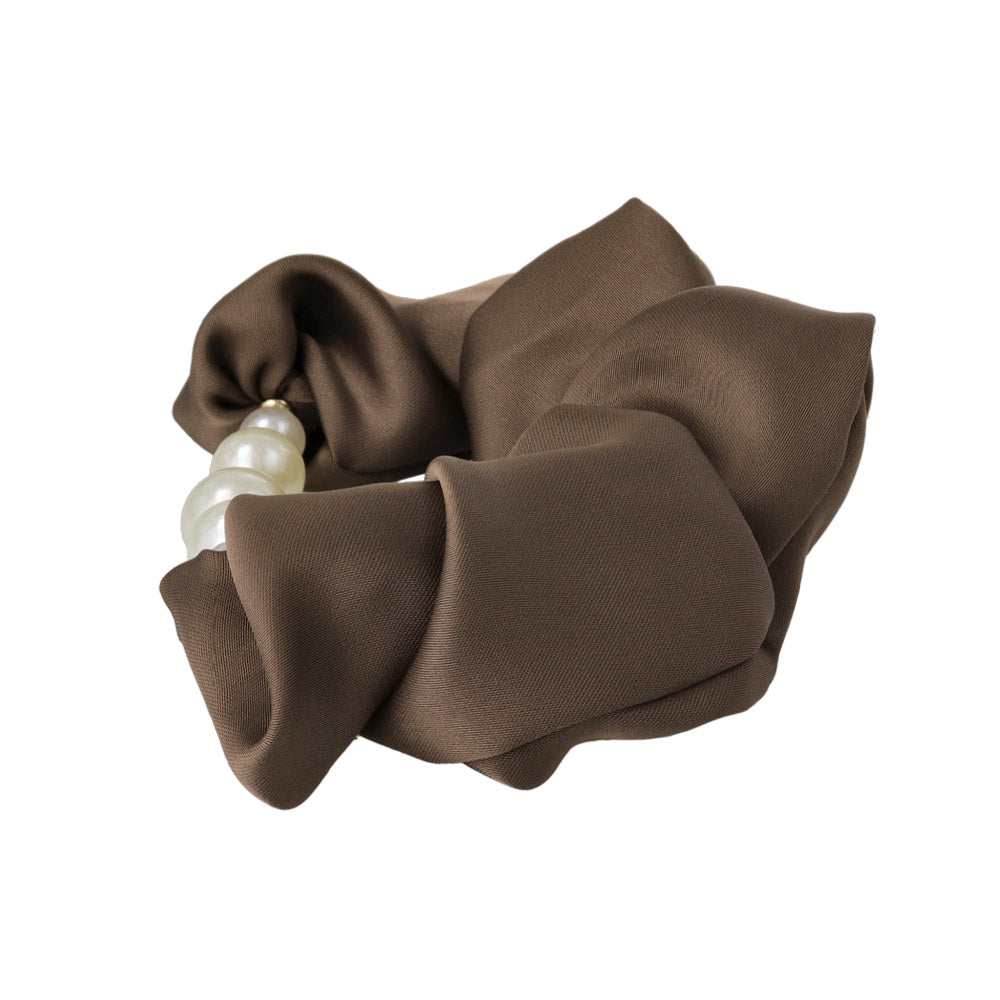 Pearl Line Hair Scrunchie