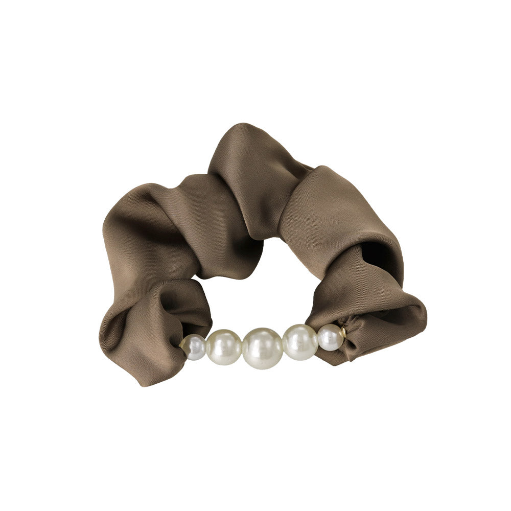 Pearl Line Hair Scrunchie