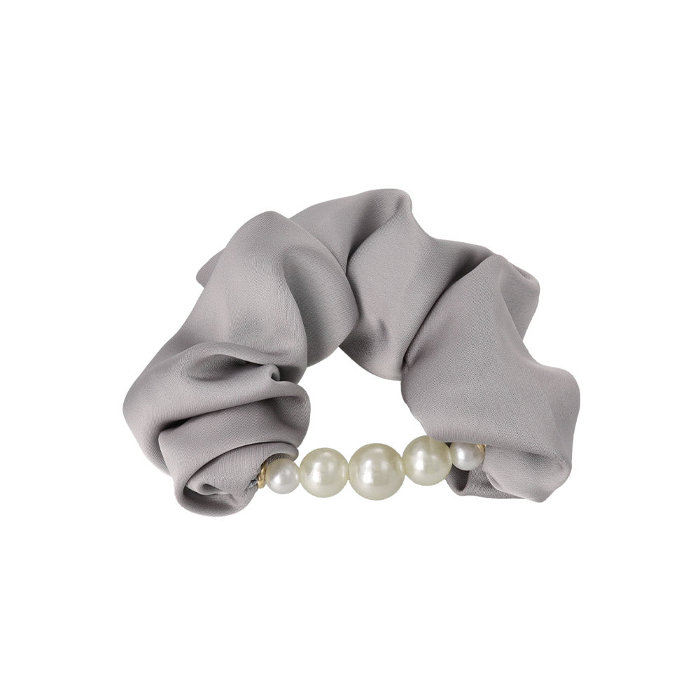 Pearl Line Hair Scrunchie