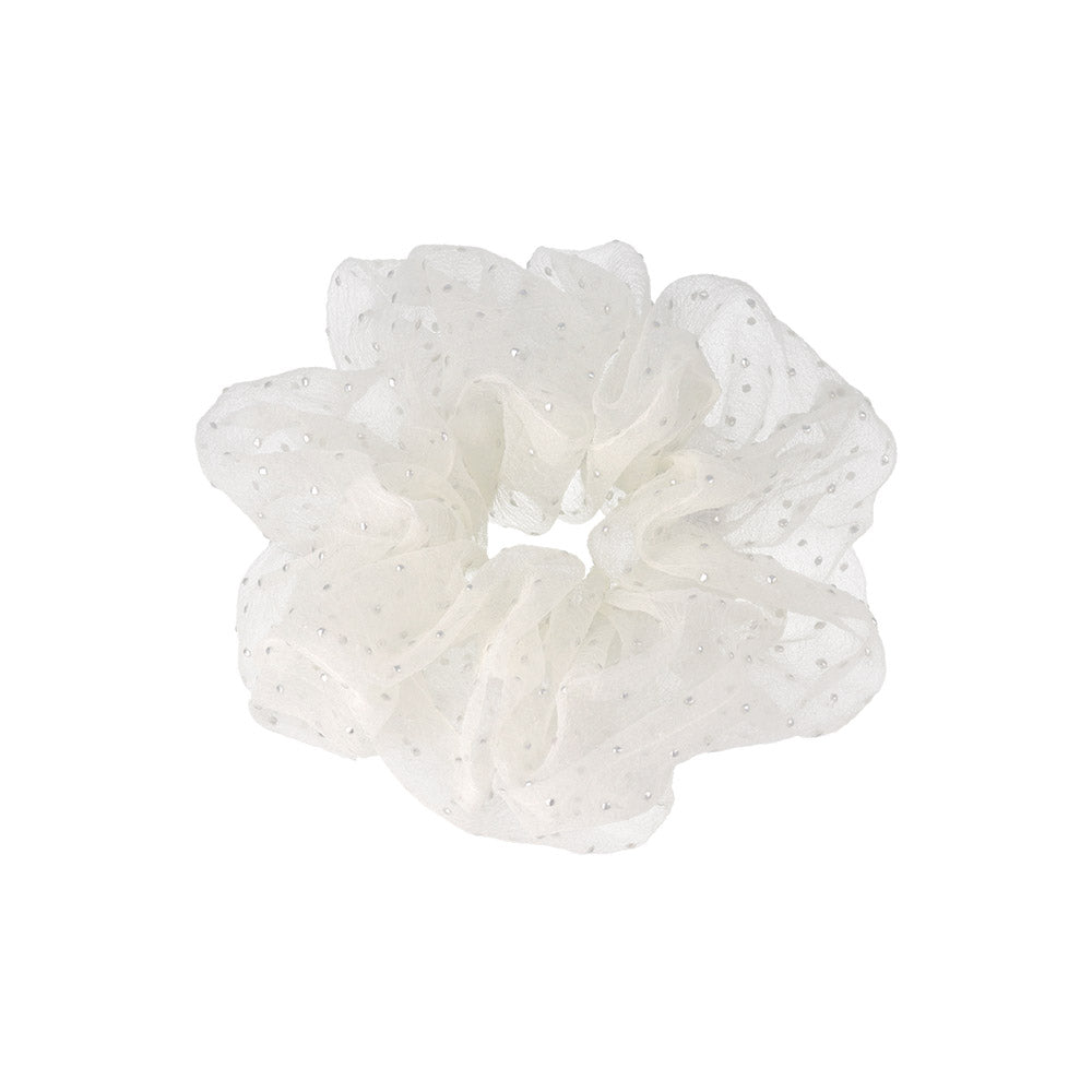 Large Dot Sheer Scrunchie