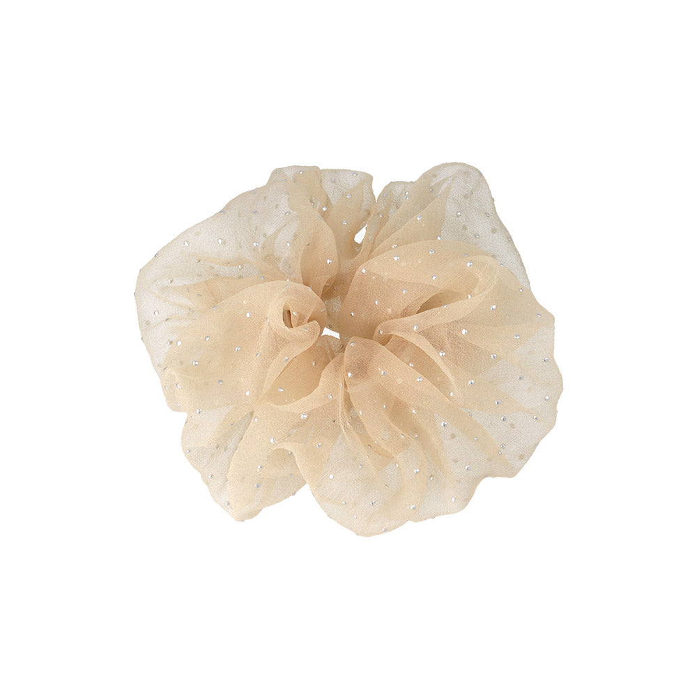 Large Dot Sheer Scrunchie