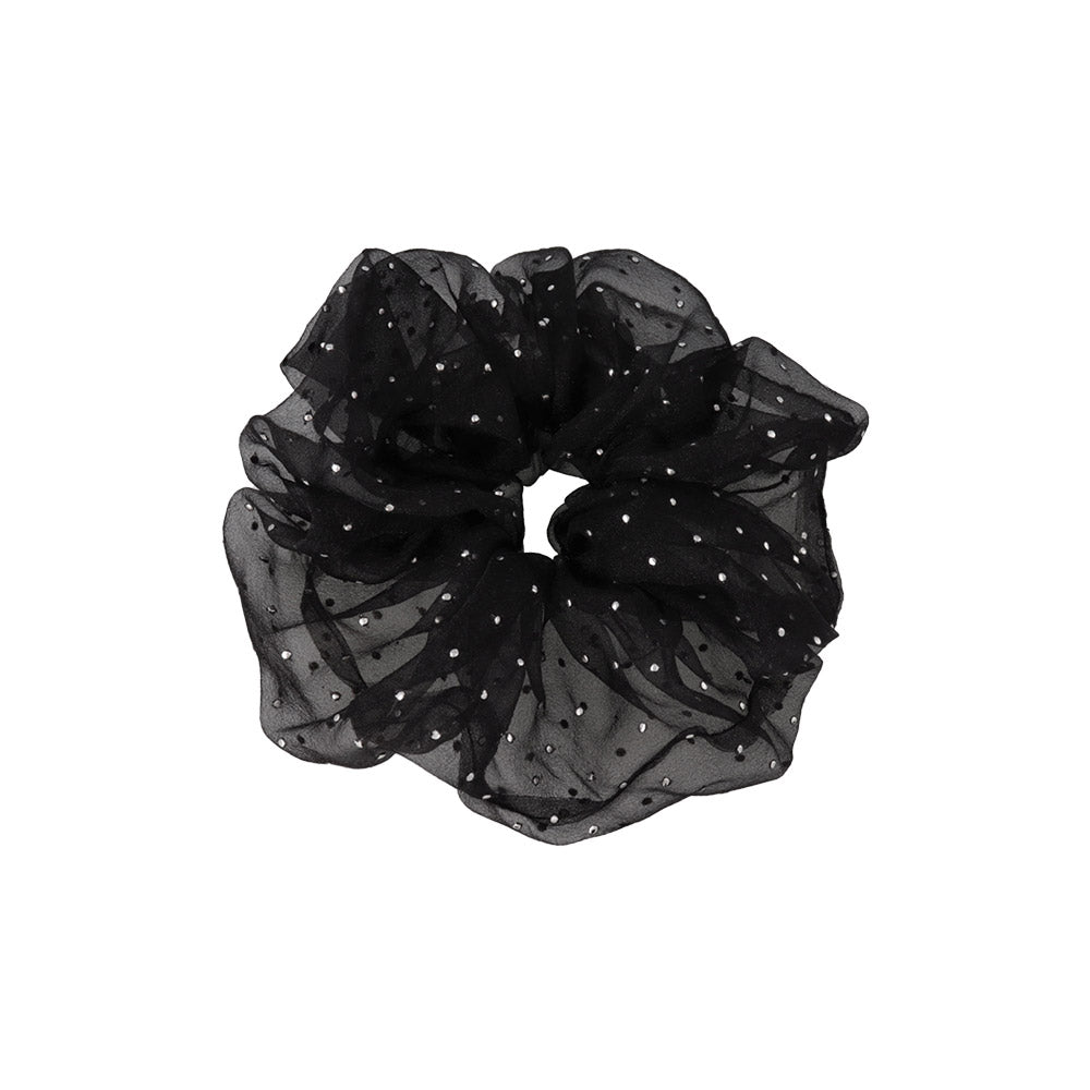 Large Dot Sheer Scrunchie