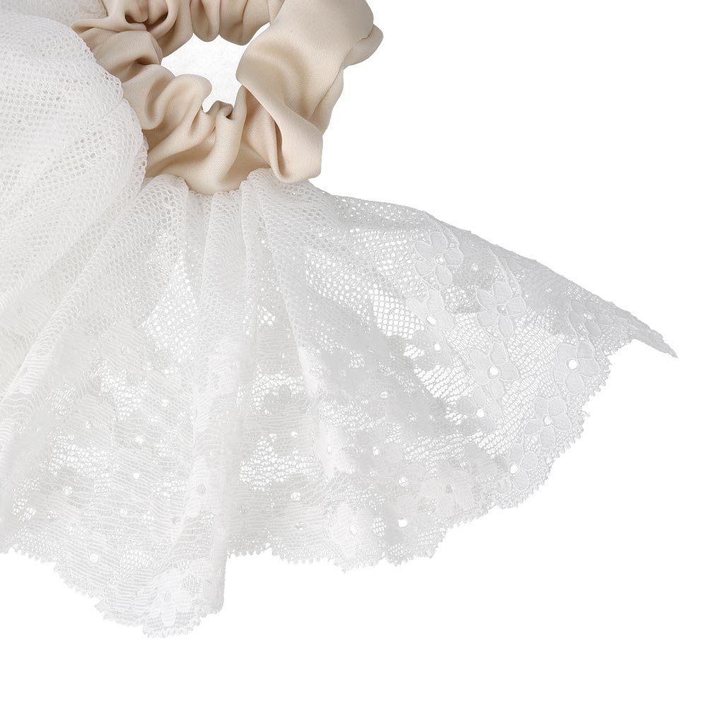 Tulle Lace Frill Scrunchie
