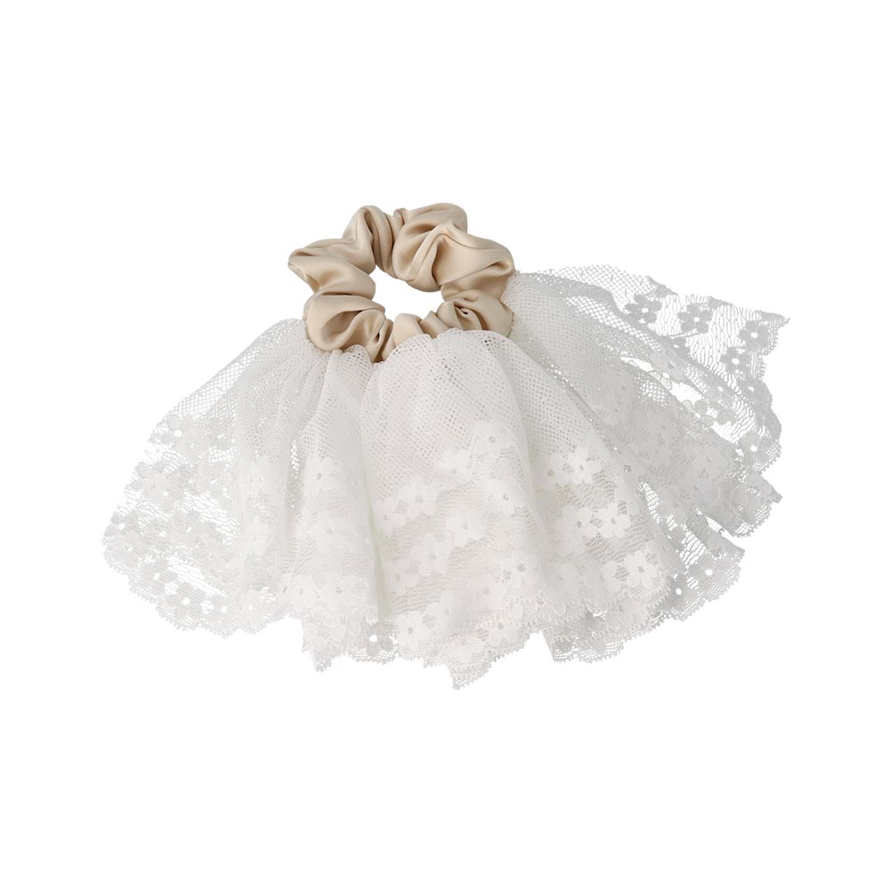 Tulle Lace Frill Scrunchie