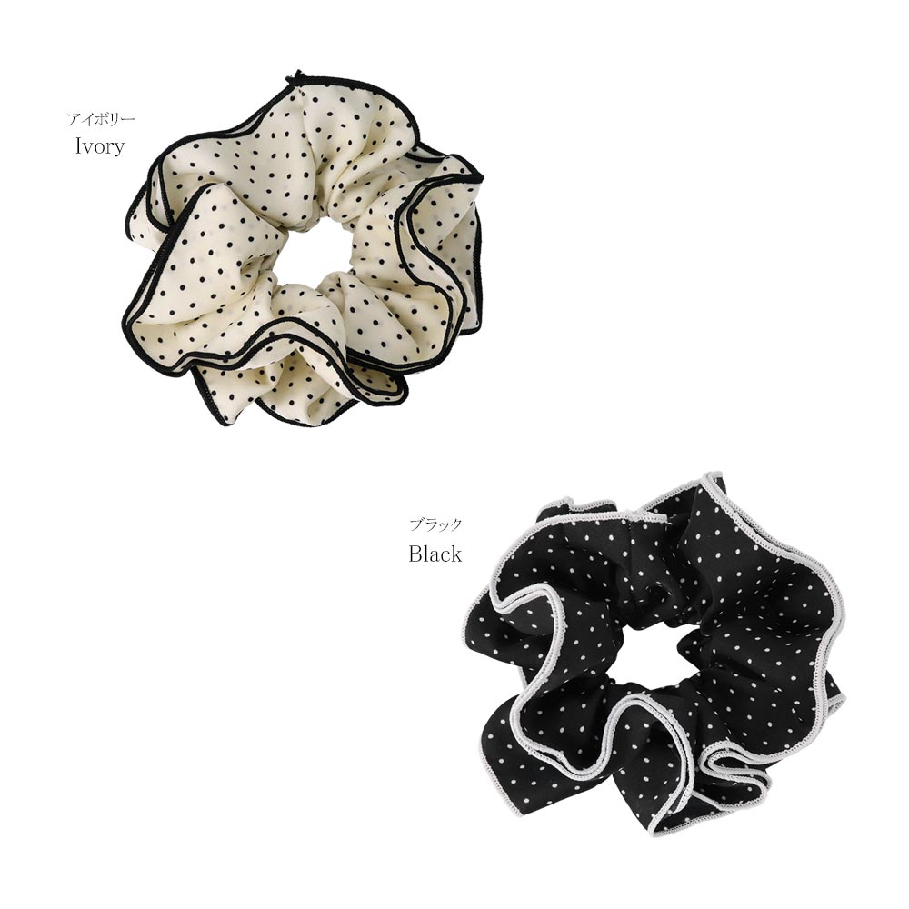 Polka Dot Thick Scrunchie