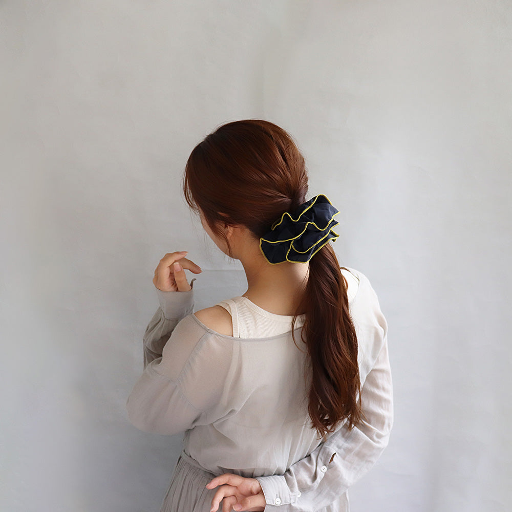 Large Layered Ruffle Scrunchie