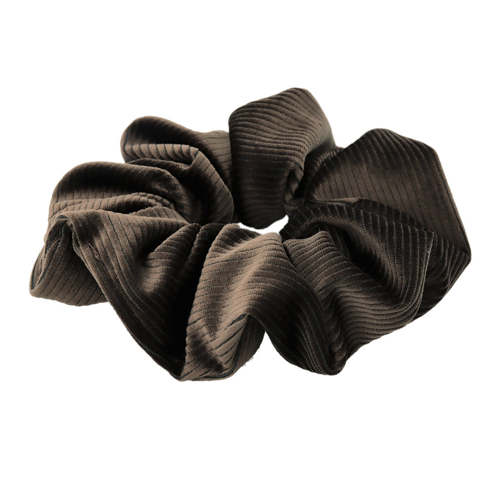 Neutral Tone Textured Velvet Scrunchie