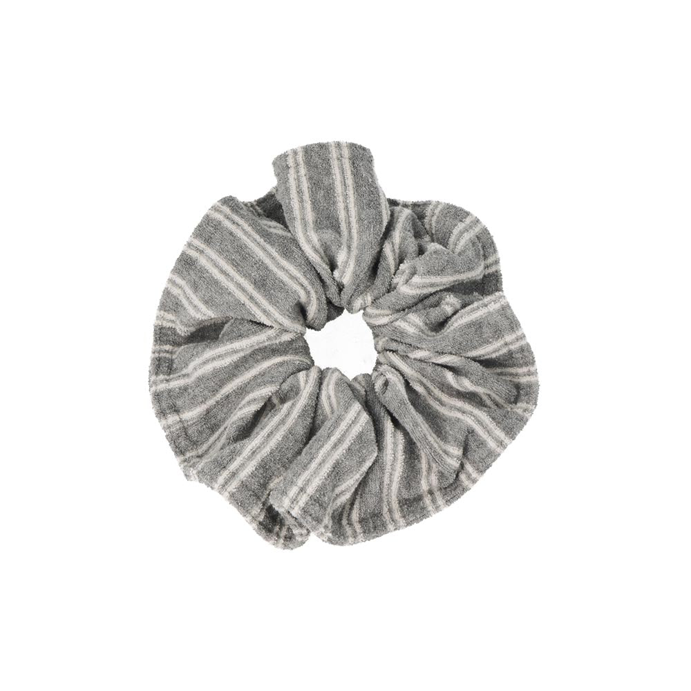 Stripe Print Brushed Scrunchie