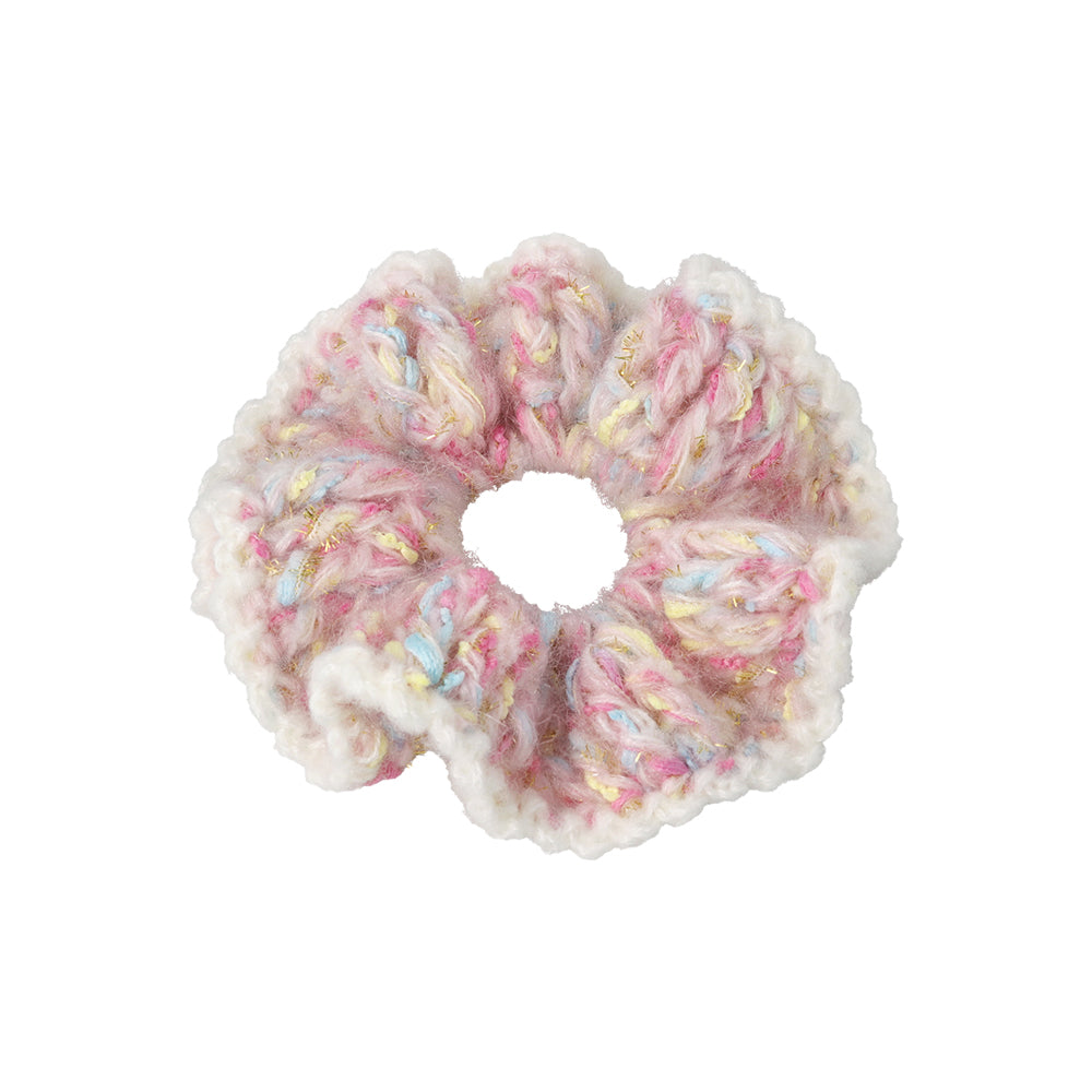 Knitted Pastel Scrunchie