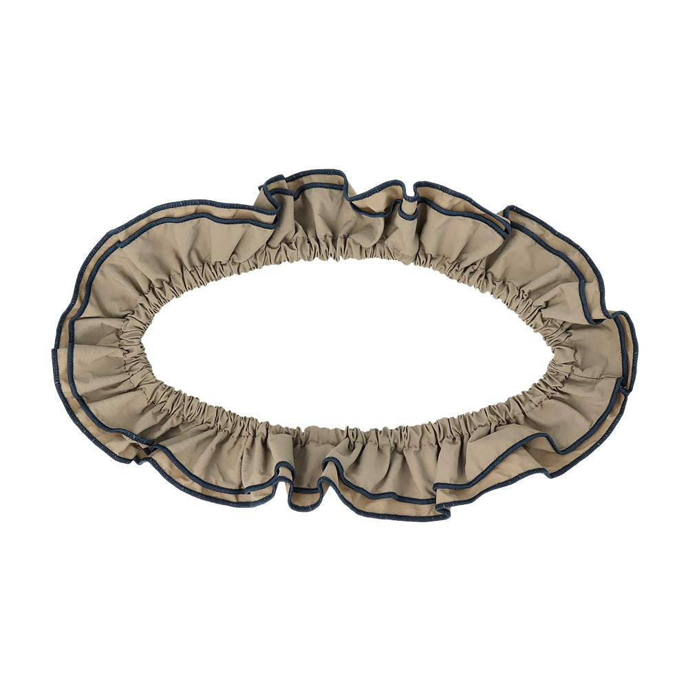 Contrast Trim Long Scrunchie