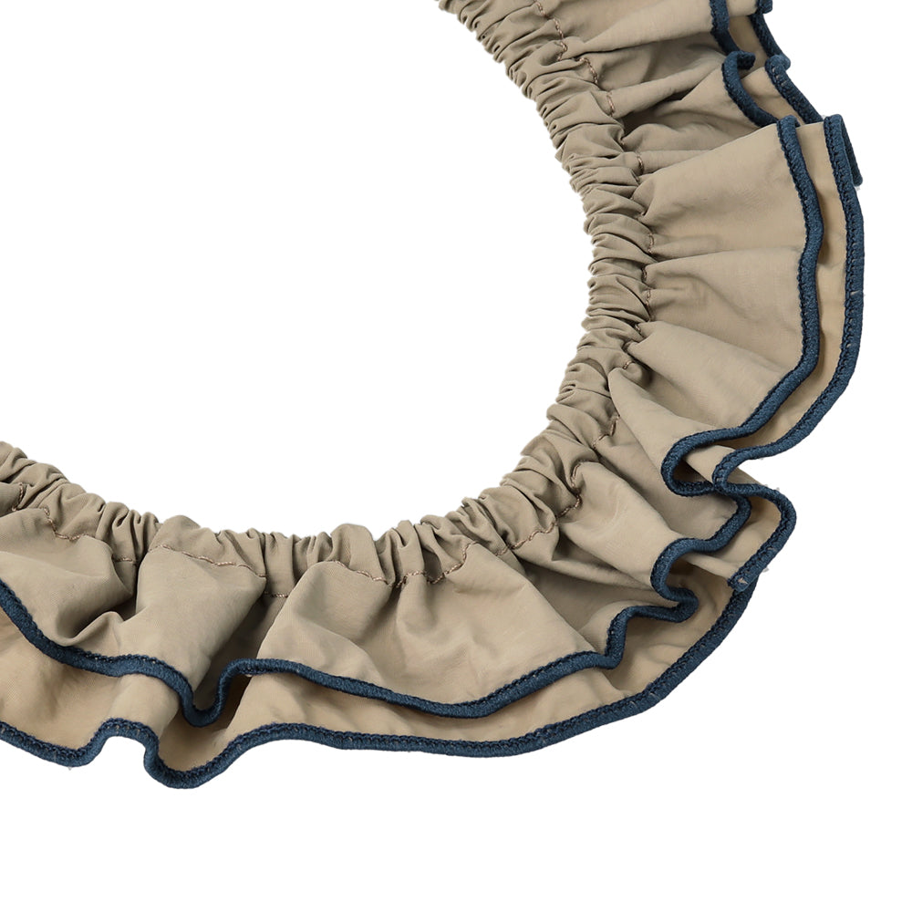 Contrast Trim Long Scrunchie