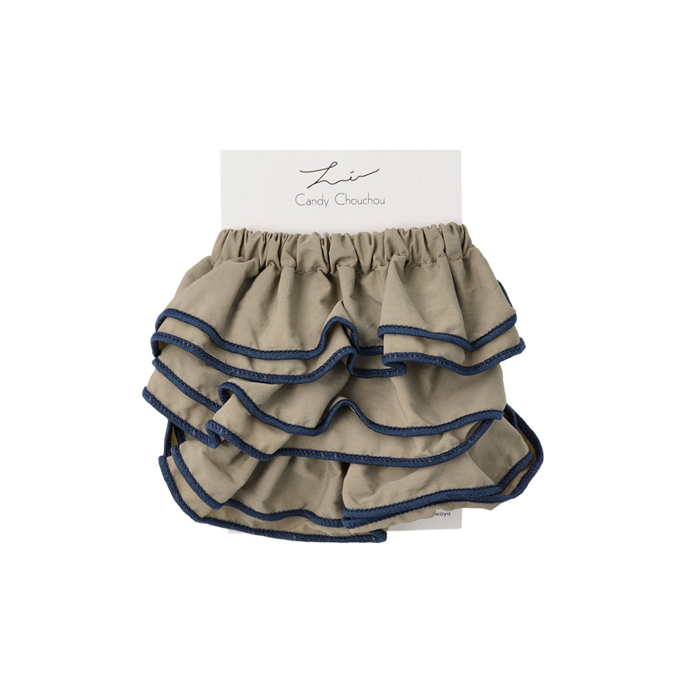 Contrast Trim Long Scrunchie