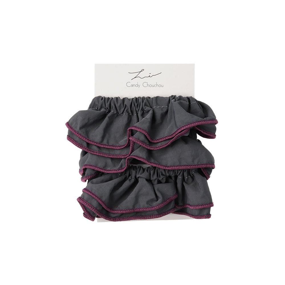 Contrast Trim Long Scrunchie