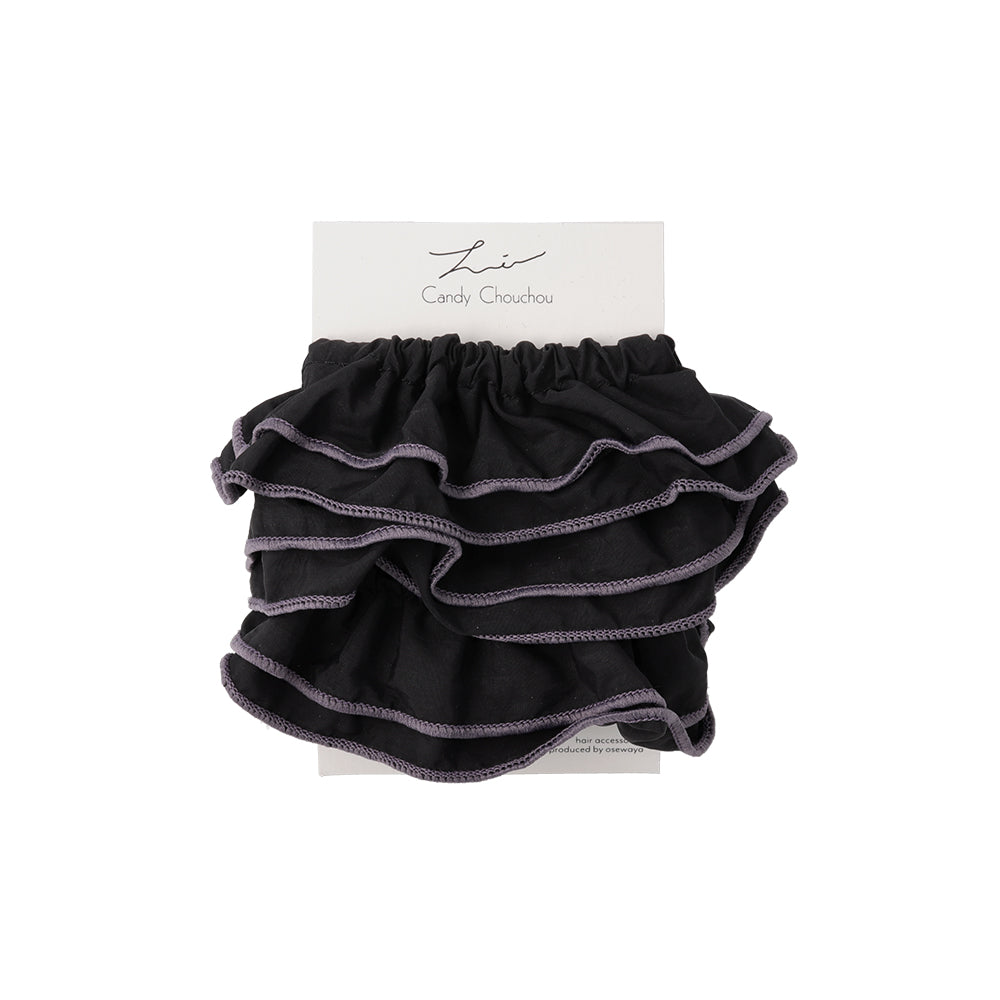 Contrast Trim Long Scrunchie