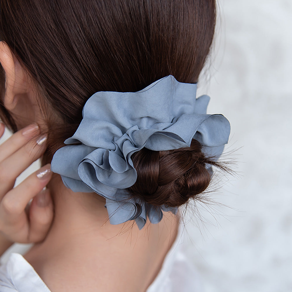 Matte Ruffle Scrunchie