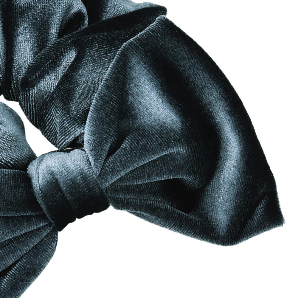 Large Velvet Bow Scrunchie