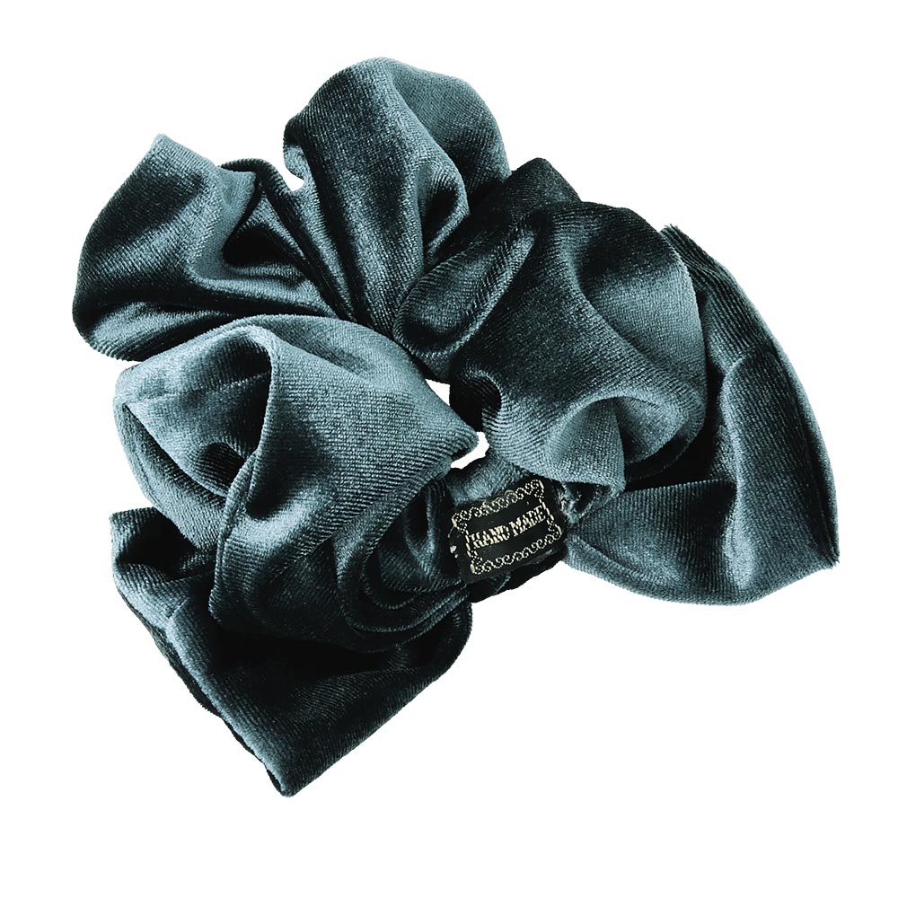 Large Velvet Bow Scrunchie