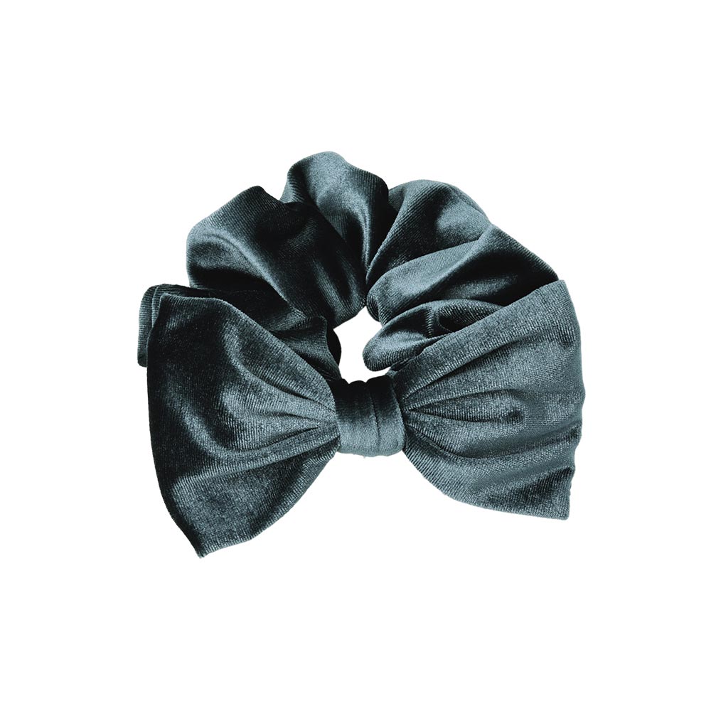 Large Velvet Bow Scrunchie